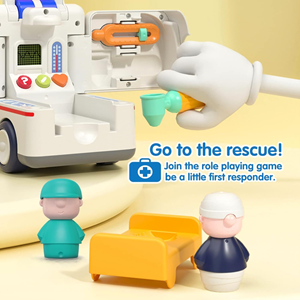 اسباب بازی ماشین آمبولانس موزیکال هولی تویز Hola Toys مدل E8997 _اسباب بازی نوزادی